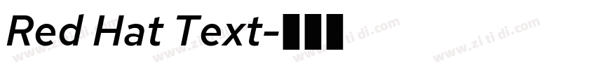 Red Hat Text字体转换